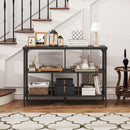 3-Tier Horizontal Cubby Bookshelf with Open Shelves