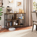 3-Tier Horizontal Cubby Bookshelf with Open Shelves