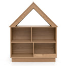 3-Tier House-Shaped Toy Storage Organizer with Open Shelves