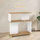 3-Tier S-Shaped Bookshelf with Adjustable Feet