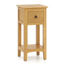 3-Tier Nightstand with Drawer and Open Storage Shelf