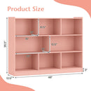 3-Tier Open Bookcase with 8 Cube Storage Shelves