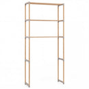 3-Tier Over The Toilet Storage Rack with Open Shelves-Gray