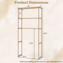 3-Tier Over The Toilet Storage Rack with Open Shelves-Gray