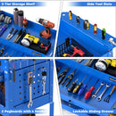 3-Tier Rolling Tool Cart with Lockable Drawer