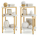3-Tier Round End Table for Small Space and Bedroom Room