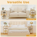 3-Tier Round End Table for Small Space and Bedroom Room