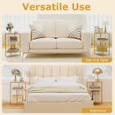 3-Tier Round End Table for Small Space and Bedroom Room