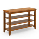 3-Tier Shoe Rack Bench with Adjustable Shelves for Entryway and Living Room