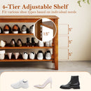 3-Tier Shoe Rack Bench with Adjustable Shelves for Entryway and Living Room
