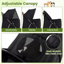 3 Wheel Pet Stroller for Small Dogs Cats up to 33 LBS