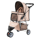 3 Wheel Pet Stroller for Small Dogs Cats up to 33 LBS
