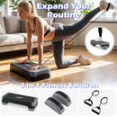 3-in-1 Aerobic Step Platform with Risers and Balance Trainers