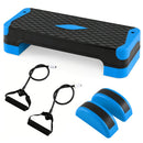 3-in-1 Aerobic Step Platform with Risers and Balance Trainers