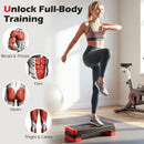 3-in-1 Aerobic Step Platform with Risers and Balance Trainers