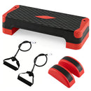 3-in-1 Aerobic Step Platform with Risers and Balance Trainers