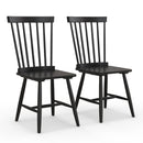 3-in-1 Dining Set: Windsor Chairs Industrial Sideboard & Wall-Mount Wine Rack Combo