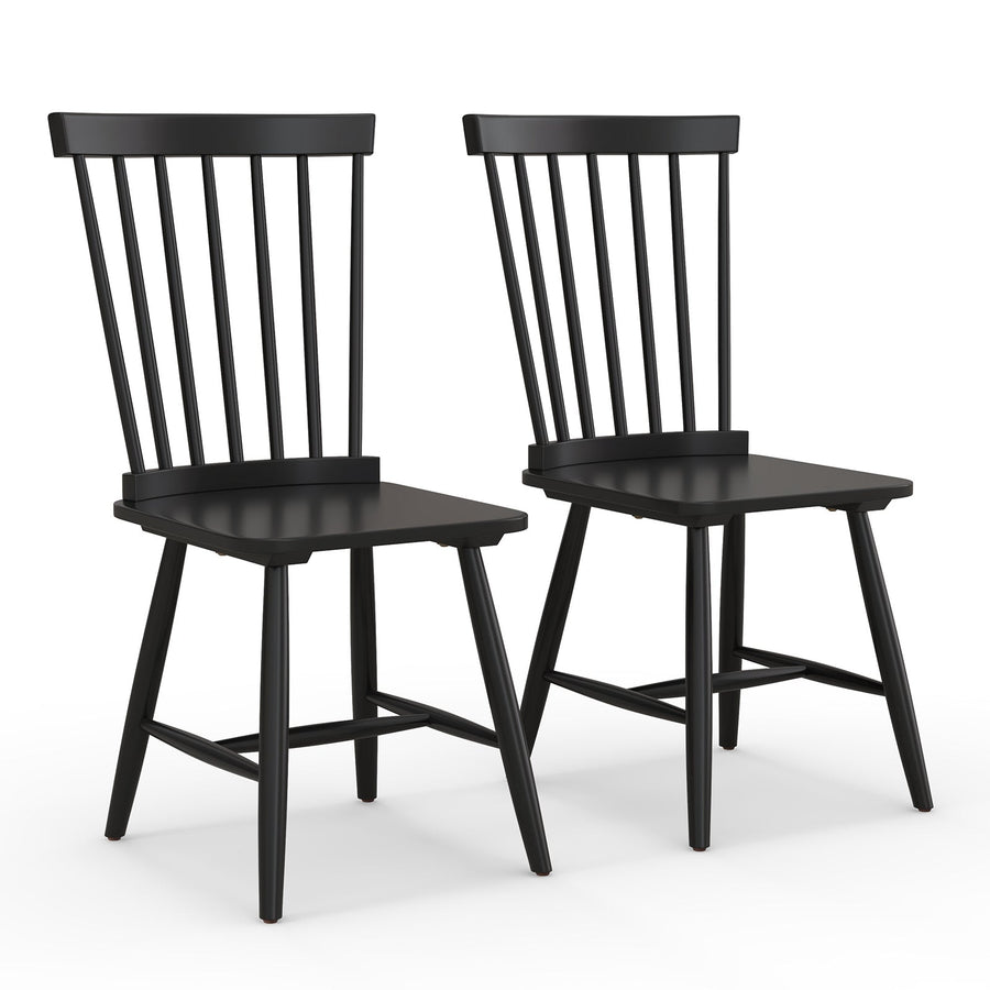 3-in-1 Dining Set: Windsor Chairs Industrial Sideboard & Wall-Mount Wine Rack Combo