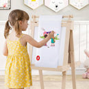 Double-Sided Kids Art Easel with Chalkboard & Whiteboard