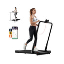 3-in-1 3HP Folding Treadmill with Smart Apps Remote Control and Speakers