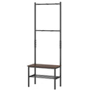 3-in-1 Hall Tree Freestanding Entryway Bench with Hooks