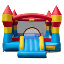 3-in-1 Kids Bouncer with Slide Large Jumping Area and Basketball Hoop without Blower