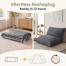 3-in-1 Convertible Bean Bag Chair with Corduroy Fabric