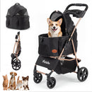 3-in-1 Foldable Pet Stroller for Small to Medium Dogs