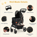 3-in-1 Foldable Pet Stroller for Small to Medium Dogs