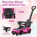 3-in-1 Ride on Push Car Maserati Licensed Sliding Car with Music