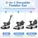 3-in-1 Ride on Push Car Maserati Licensed Sliding Car with Music