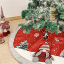 Linen Christmas Tree Skirt Bottom Decoration Supplies