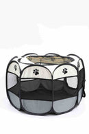 Octagonal Cage Fence Pet Cloth Tent Easy Storage Cat Nest