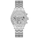 Guess Women's Silver Tone Multi-function