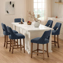 Counter Height Bar Stools Set of 2 with Cutout Back