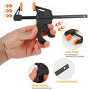 2Pcs Wood Working Bar F Clamp Grip Quick Grip Ratchet Release Squeeze Clamps For Carpentry DIY Woodwork