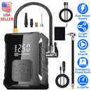 150PSI Cordless Tire Inflator with Car Charger Digital Air Compressor with LED Light Emergency Power Bank for Cars Motorcycles Bicycles Balls