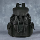 Retro Full-grain Leather Mens Backpack