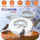 70W Outdoor Bird Bath Heater Winter Deicer with Thermostat, Auto Shutoff & Waterproof Design
