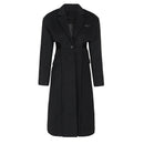 Fake Two-piece Hollow-out Long Wool Coat
