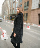 Lamb Wool Long Trench Coat