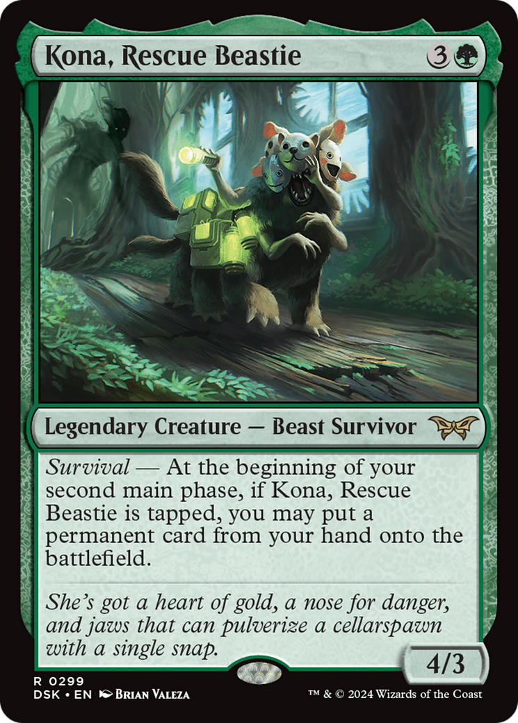 Kona, Rescue Beastie (DSK-299) - Duskmourn: House of Horror