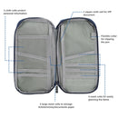 Travel Passport Wallet 12Cells Ticket ID Credit Card Holder Water Repellent Documents Phone Organizer Zipper Case Business Trip Daily Use
