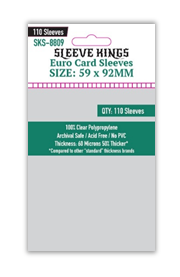 Sleeve Kings Euro Card Sleeves (59x92mm) - 110 Pack, -SKS-8809