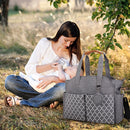 Multifunctional Baby Diaper Bag – 14 Pockets & Changing Tote