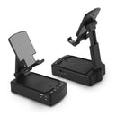 Portable Foldable Phone Stand with HD Wireless Speaker & Power Bank