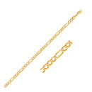 4.6mm 14k Yellow Gold Lite Figaro Bracelet