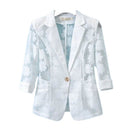 Lace Petite Blazer For Women Outerwear
