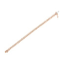 14KT Rose Gold Plated Sterling Silver Diamond S Link Tennis Bracelet (2 cttw, J-K Color, I1-I2 Clarity) - Size 7.5"