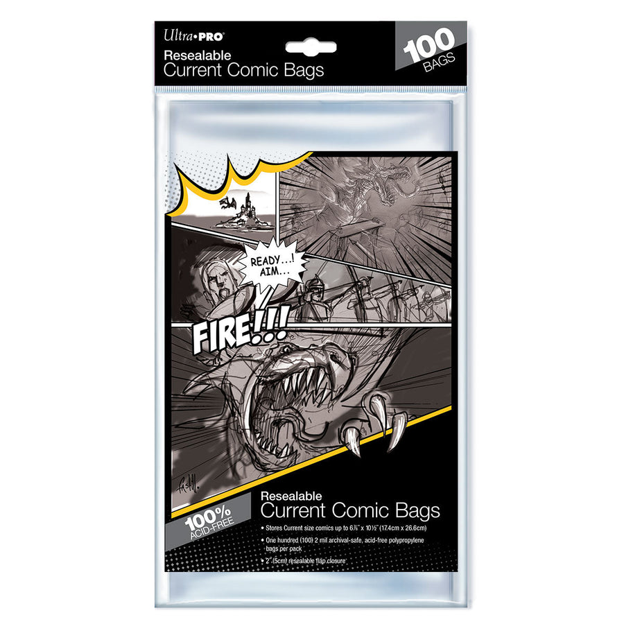 Ultra PRO: Comic Bags - Current Size Resealable (6-7/8